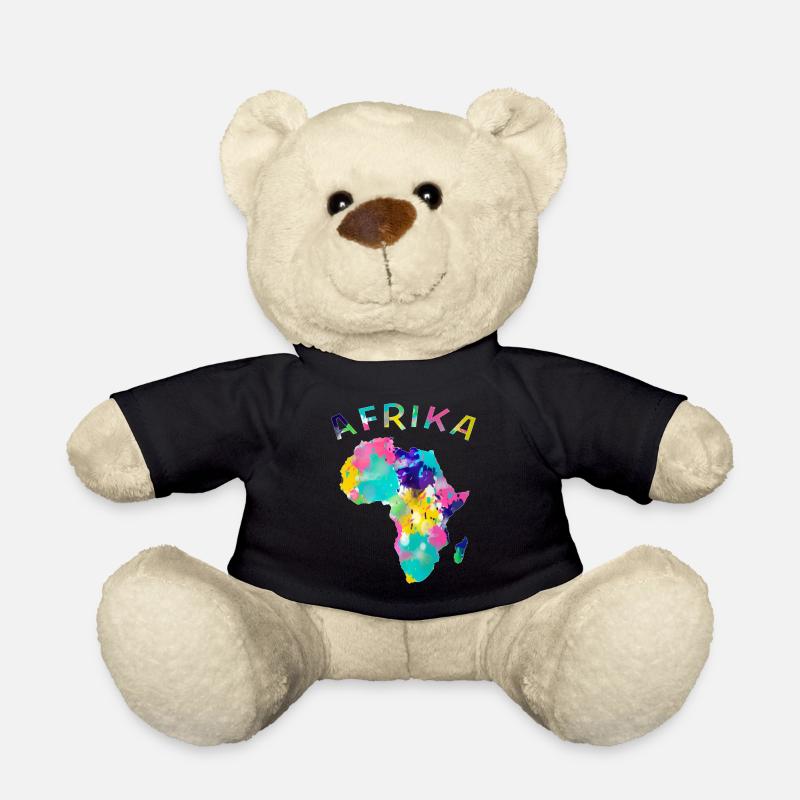 Afrika bunt - Teddy - Schwarz