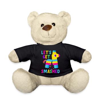 Let's Get Smashed Pinata - Teddy Bear - black - Front