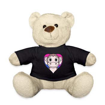 Bisexuell Affe Geschenk - Teddy - Schwarz - Vorne