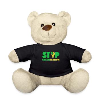 Greenflation Stop Inflation Énergie verte - Nounours - noir - Devant