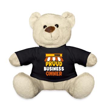 Proud Business Owner Entrepreneur Founder CEO - Teddy Bear - black - Front