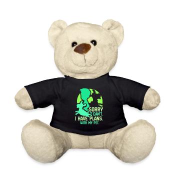 J’ai des projets avec mon animal de compagnie Désolé Hobby - Nounours - noir - Devant