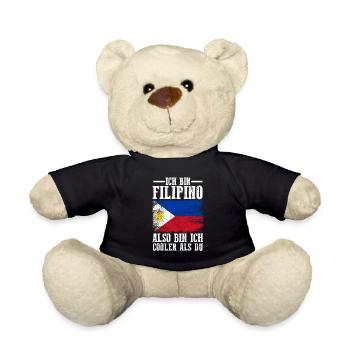 Philippinen Filipino Philippinisches - Teddy - Schwarz - Vorne