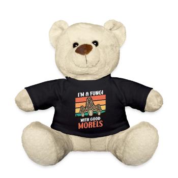 I am a Fungi with good Morels Mushroom Picker - Teddy Bear - black - Front