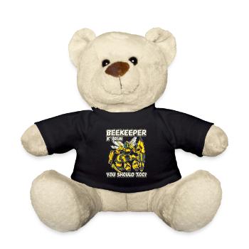 Beekeeper - if I run you should also be funny - Teddy Bear - black - Front