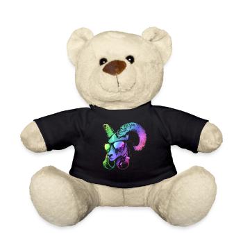 DJ Goat Cool y Funny Music Animal con auriculares - Nounours - noir - Devant