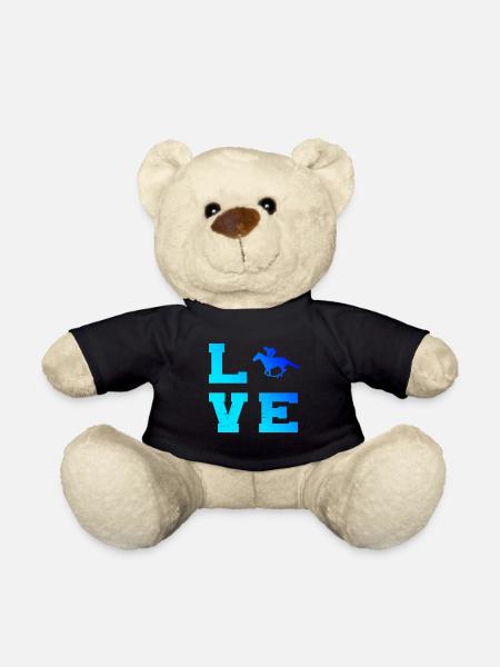 Springreiten Reiten Reiter Dressour Rennreiten - Teddy - Schwarz
