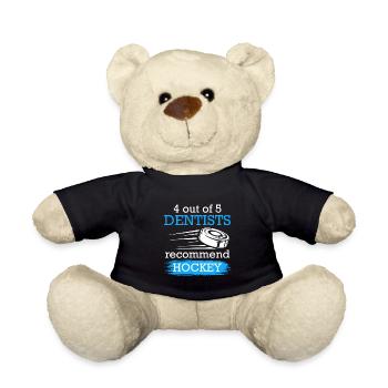 4 von 5 Zahnärzten empfehlen Hockey - Teddy - Schwarz - Vorne