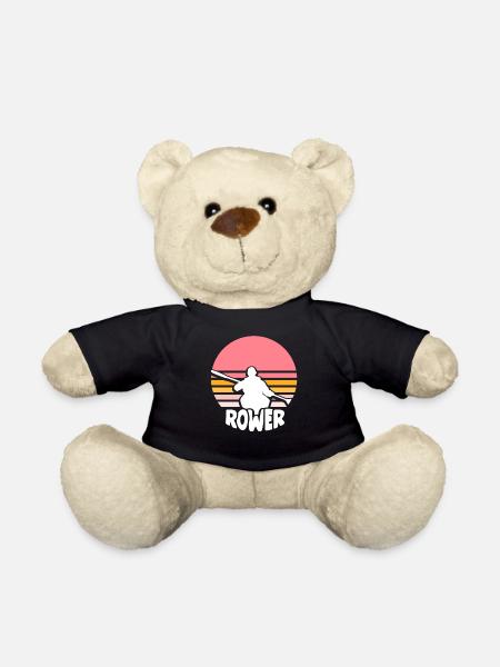 Rowing Rowing Boat Rowing Rowing Rowing - Teddy Bear - black