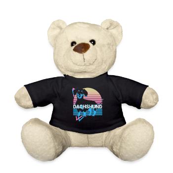 Teckel Rétro - Nounours - noir - Devant