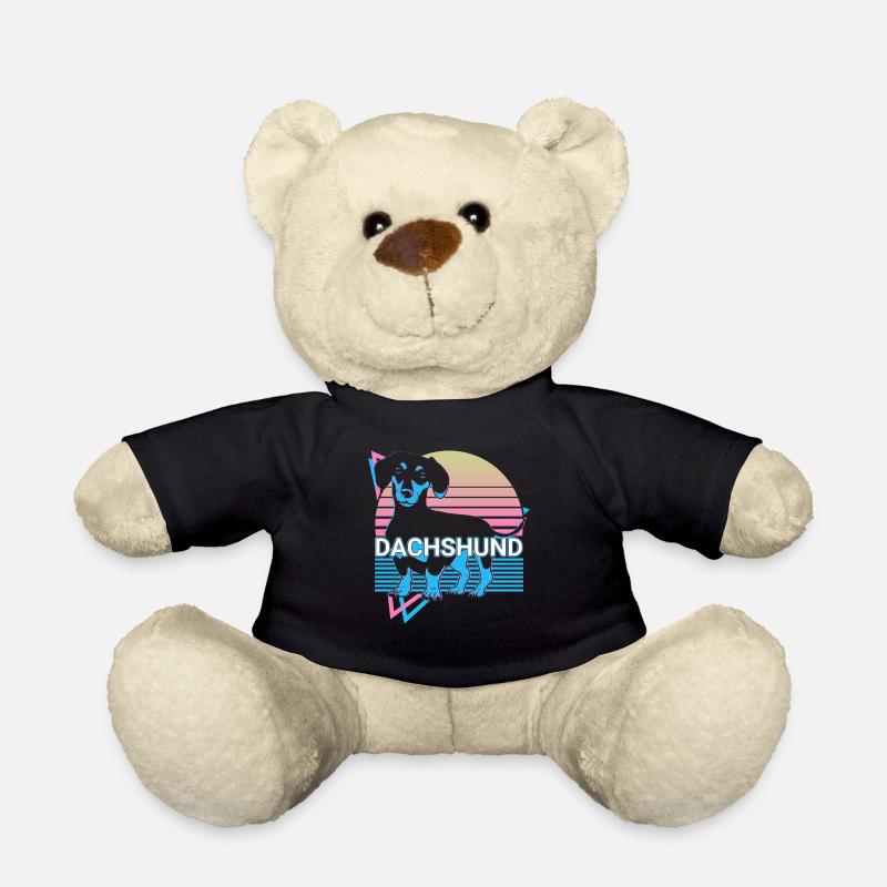 Dackel Retro - Teddy - Schwarz
