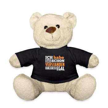 Ich habe das schon verstanden ist mir nur egal - Teddy - Schwarz - Vorne