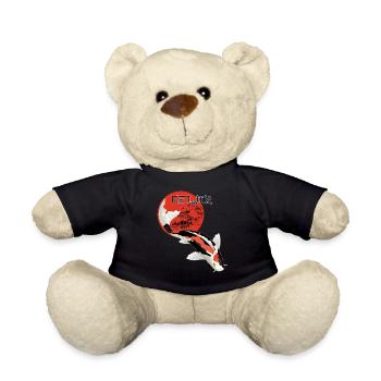 Relax Koi Karpfen Japan Gartenteich Showa Kohaku - Teddy - Schwarz - Vorne