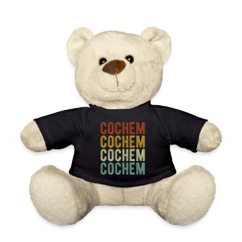 Cochem Stadt Retro Vintage - Teddy - Schwarz - Vorne