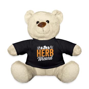 Kräuter Zauberer Kräuterkunde Kräutergarten Kraut - Teddy - Schwarz - Vorne