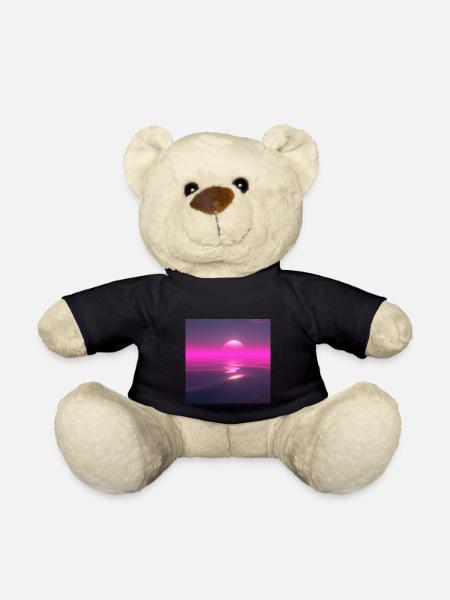 Sonnenuntergang Retro - Teddy - Schwarz