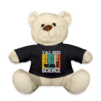 Wissenschaftler Chemiker Physiker Physik Geschenk - Teddy - Schwarz - Vorne