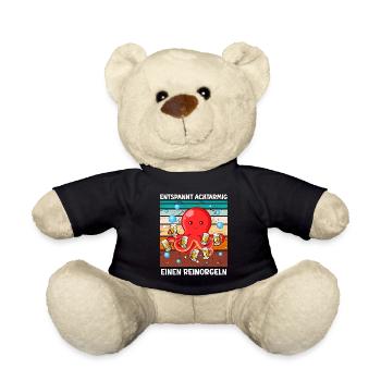 Entspannt achtarmig einen reinorgeln Bier - Teddy - Schwarz - Vorne