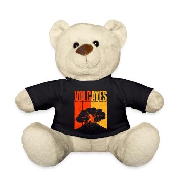 Vulcayes Geologie Vulkanologie Vulkanliebhaber Lav - Teddy - Schwarz - Vorne