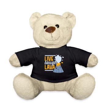Leben Lachen Lava Geologie Vulkanologie Vulkan Lov - Teddy - Schwarz - Vorne