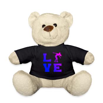 Roller Skating Roller Skating Roller Skate - Teddy Bear - black - Front
