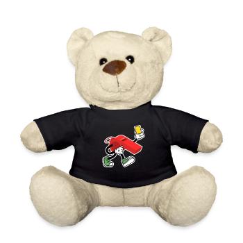 Sifflet de l’arbitre avec carton jaune Shiri - Nounours - noir - Devant