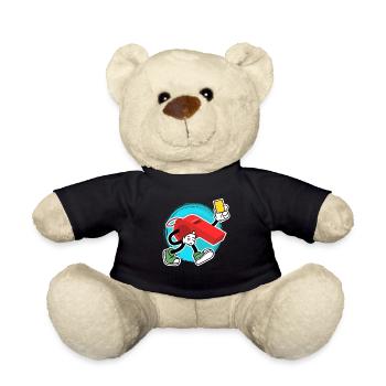 Sifflet de l’arbitre avec carton jaune Shiri - Nounours - noir - Devant
