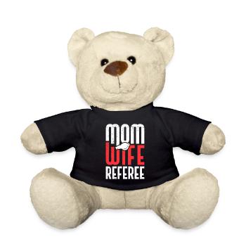 Zwillingsmutter Mama 2 Kinder Mutter Sohn Tochter - Teddy - Schwarz - Vorne