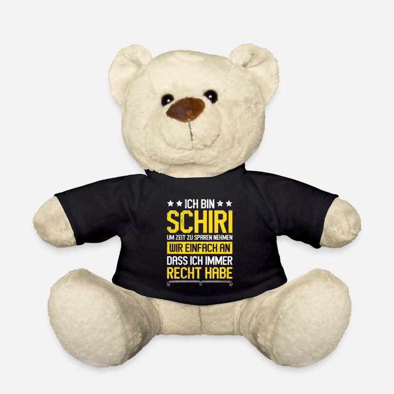 Schiedsrichter hat immer Recht Schiri Spruch - Teddy - Schwarz