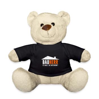 Richtfest Eigenheim Bauherr - Teddy - Schwarz - Vorne