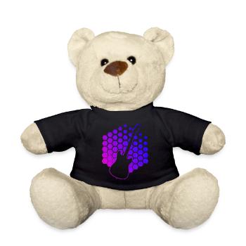 Gitarre Herren Guitar Gitarrist Guitar Player - Teddy - Schwarz - Vorne