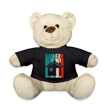 Richtfest Eigenheim Bauherr - Teddy - Schwarz - Vorne