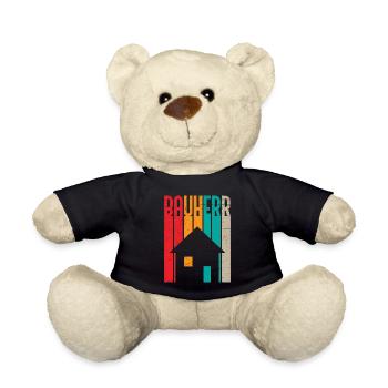Richtfest Eigenheim Bauherr - Teddy - Schwarz - Vorne