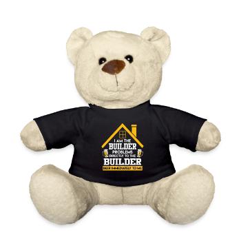 Ich bin der Bauherr Bier direkt zu mir - Teddy - Schwarz - Vorne