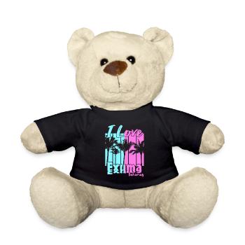 I love Exuma Bahamas - Teddy Bear - black - Front
