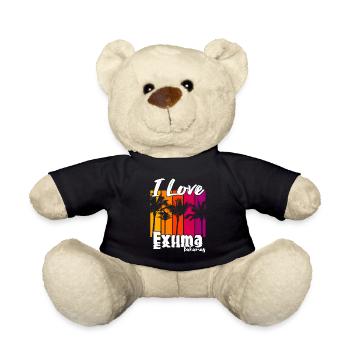 I love Exuma Bahamas - Teddy Bear - black - Front