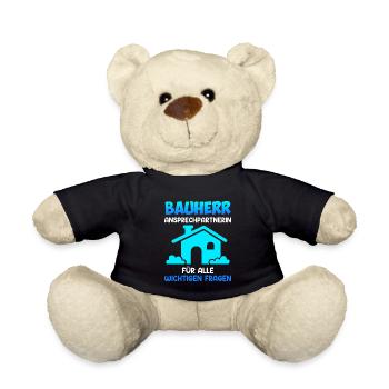 Bauherr Eigenheim - Teddy - Schwarz - Vorne