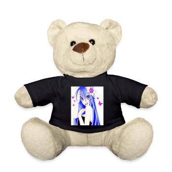 Japan Anime Drawing - Teddy Bear - black - Front