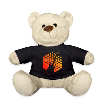 Guitar Player Gitarrist Gitarre Guitar Herren - Teddy - Schwarz - Vorne