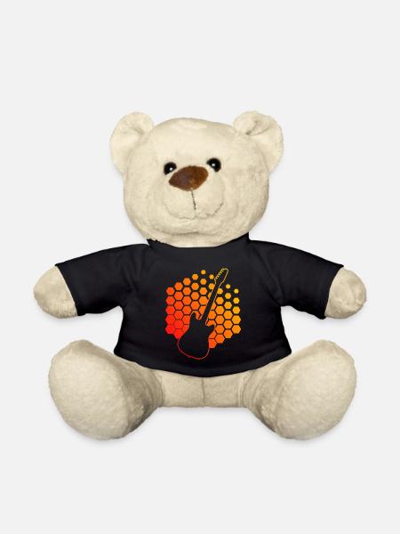 Guitar Player Gitarrist Gitarre Guitar Herren - Teddy - Schwarz