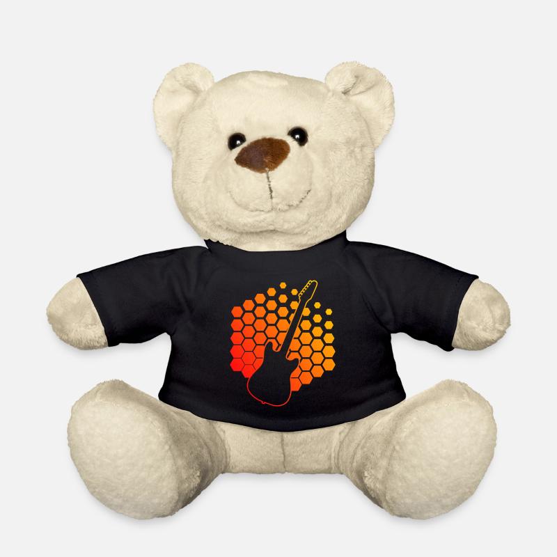 Guitar Player Gitarrist Gitarre Guitar Herren - Teddy - Schwarz