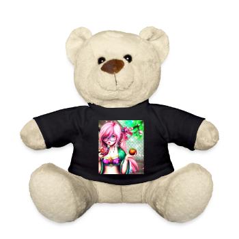 Japan Anime Drawing - Teddy Bear - black - Front