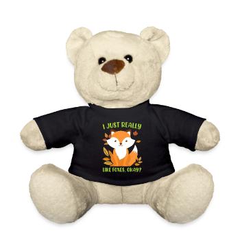 I really like foxes Fuchs Kinder - Teddy - Schwarz - Vorne