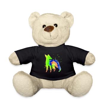 Fuchs Kunst Jäger Fuchsjagd Jagd - Teddy - Schwarz - Vorne