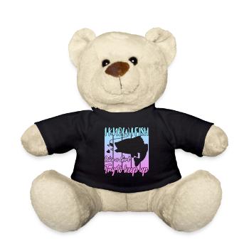 Je sais que je pêche comme une fille - Nounours - noir - Devant