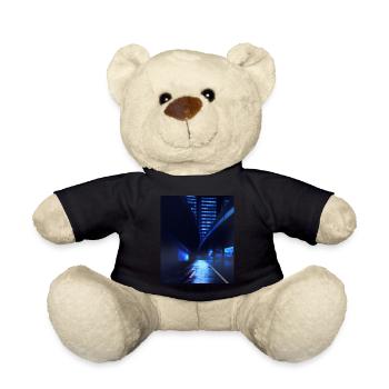 Cyber City SciFi abstrait - Nounours - noir - Devant