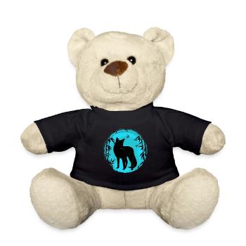 Kitesune Chasse au renard japonais - Nounours - noir - Devant