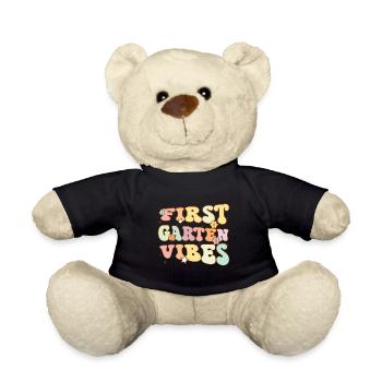 Back To School First Grade Vibes Student Teacher - Teddy Bear - black - Front