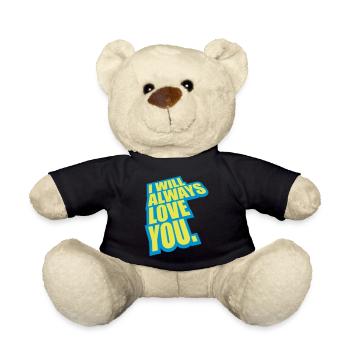 I will always love - Teddy Bear - black - Front