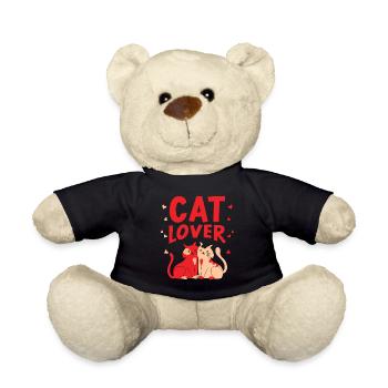 Cat Lover Pet Cats Cat Cute - Teddy Bear - black - Front